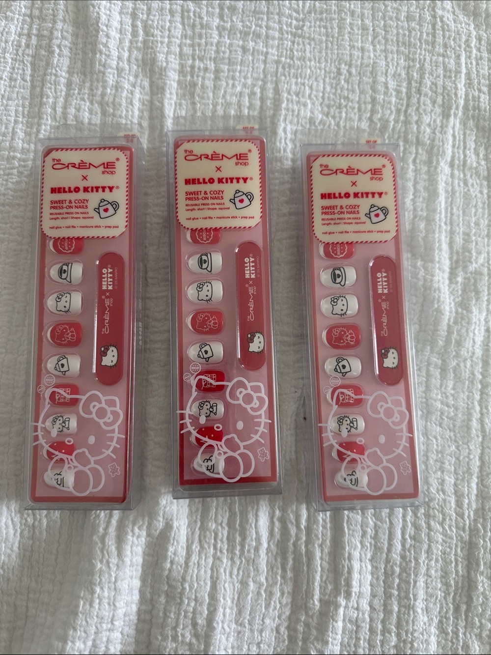Hello Kitty Pink Press-On Nail Set (3) Take All